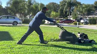 Mowing In A Beautiful 65 Degree Weather