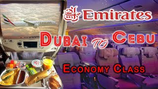 9 HOURS on EMIRATES Flight EK 338 |  Dubai to Cebu on  Boeing 777-300ER