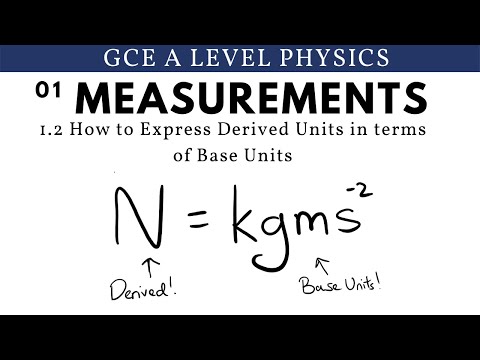 How do you express in SI units?