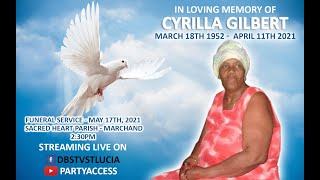 Funeral Service Of Cyrilla Gilbert