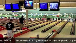 Qualifying action with scores, Pro Series Singles Eliminator