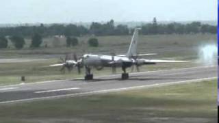 Indian Navy Tupolev-142 lands after anti-piracy mission on 5 May 2011