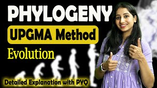 Phylogenetic Tree Construction Method I UPGMA Method I Evolution I Complete Detail with PYQ