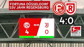 Fortuna Düsseldorf - SSV Jahn Regensburg (4:0) Alle Tore & Highlights | 26.08.2022