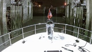 Night Locking at Liverpool (MV Dirona Channel)