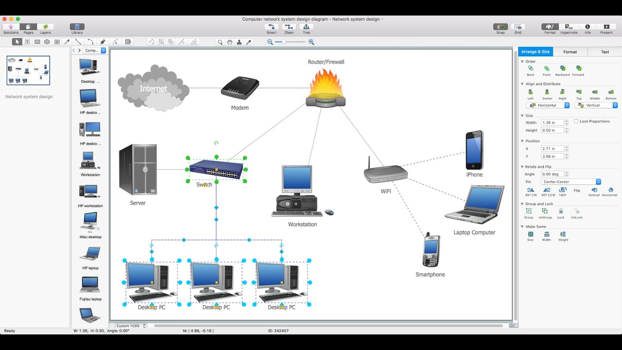Network Diagram Software To Quickly Draw Network Diagrams