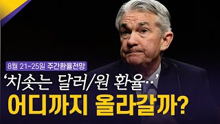 '치솟는 달러/원 환율...' 어디까지 올라갈까? | 8월 4주차 환율전망 | 환율똑톡