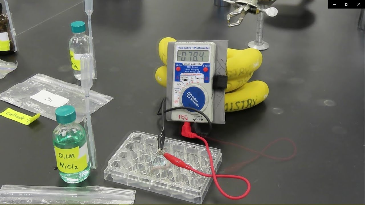 CHEM 1112L Experiment 10: Electrochemistry (lab Demonstration) - YouTube