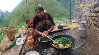 this is the daily chores of mountain life || lajimbudha ||