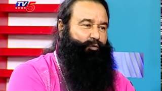 Gurmeet Ram Rahim Singh Exclusive Interview | Dera Sacha Sauda | Telugu News | TV5 News
