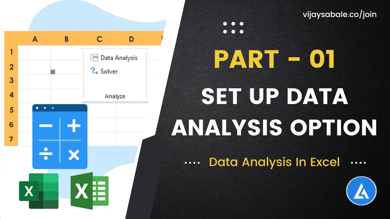 Excel Data Analysis Tutorial YouTube: PART 1 - Set Up Data Analysis ...