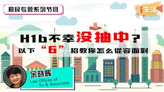 美国工签H1b不幸没抽中？怎么继续留在美国？这“6”招教你如何从容应对