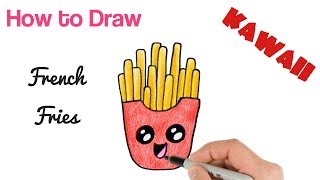 How to Draw Cute French Fries