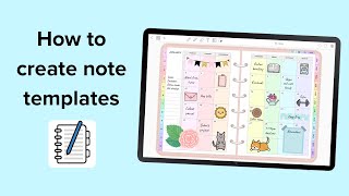 How to create note templates | Penly app tutorial