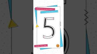 How to Write Number 5 | Write Number 5 Easy