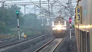 22691 Bengaluru Rajdhani Express Overtaking 11019 Bhubaneswar Konark Express : Indian Railways