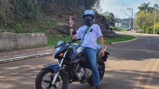 primeira vez andando em uma cb 300