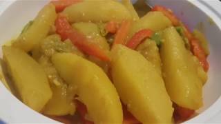 #ethiopia#  How to make Ethiopian food dinich alicha/ፈጣን የድንችነ የካሮት እዲሁም የቆስጣ አልጫ አሰራር/  አልጫ ወጥ አሰራር