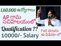 AP Grama sachivalayam 1.60L Jobs details|| AP government Job notification details||