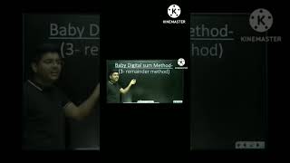 Baby digital sum By Abhinay sharma sir for ssc cgl,chsl ,mts,cpo#abhinay_sharma #shorts #chsl #cpo