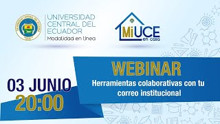 Webinar 1: Herramientas colaborativas con tu correo institucional