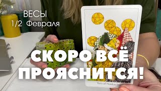 ВЕСЫ : Скоро всё прояснится! | 1/2 Февраля 2025 таро прогноз