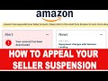 Amazon Seller Account DEACTIVATED |  How To Appeal Successfully + FREE Appeal Letter download