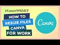 How To: Resize Files on Canva