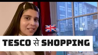 Grocery shopping at ONE BELOW and TESCO UK - Glasgow Scotland Travel Guide l Hindi