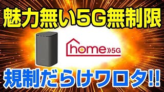 ドコモ 5G対応ホームルーター home 5G データは無制限だけど・・・。