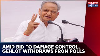 Rajasthan CM Ashok Gehlot Apologise Over Cong Infighting, Withdraws From Prez Polls | English News