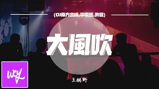 王赫野-大風吹 (DJ南方忠成,李奕燃,許宣)「取一杯天上的水 照着明月人世间晃呀晃」【動態歌詞/pīn yīn gē cí】