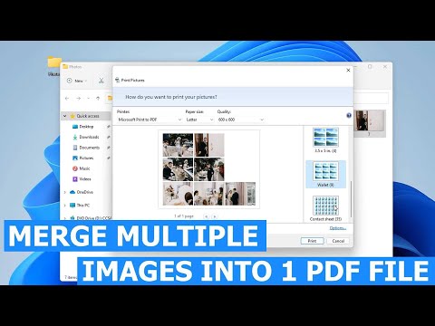 How to merge multiple images to a PDF in Windows 11/10 without using any extra software