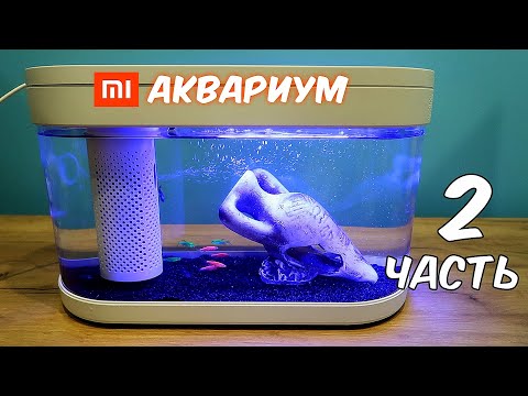 Аквариум XIAOMI. Часть 2. Купил 10 ярких рыбок!