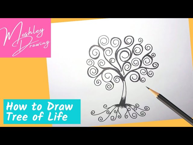 Easy Tree Of Life Drawing Tree Of Life Canvas Print Art Print Shop