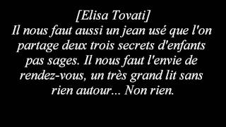 Tom Dice ft. Elisa Tovati - Il nous faut [Lyrics]