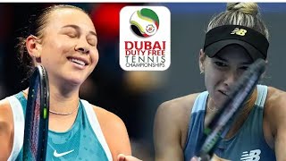 Amanda Anisimova vs McCartney Kessler Round 1 Highlights | Dubai 2025