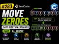 LeetCode #283 Move Zeroes | Easy Solution Explained (C++)