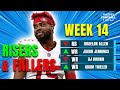 Week 14 Recap: Risers & Fallers, Injury News, Game-by-Game Breakdown | 2024 Fantasy Football Advice