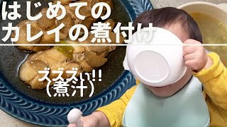 【カレイの煮付け】今まで食べたことありました？と思うほどすんなり食べました！　#1歳6ヶ月