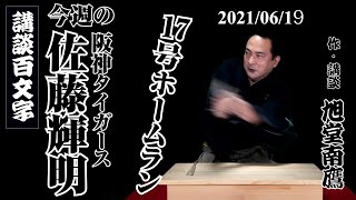 【佐藤輝明講談百文字】今週の阪神タイガース『佐藤輝明 17号ホームラン！』／作・講談　旭堂南鷹／講談谷四座