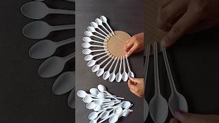 DIY Plastic Spoons Craft 💫|#shorts #youtubeshorts #viralshorts  #diy #craft #ashortaday #homedecor