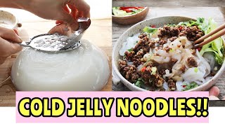 COLD JELLY NOODLES WITH MEAT SAUCE!!