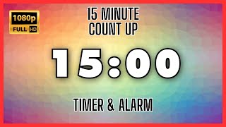 ⏰ 15 Minute Timer Count Up 1080p HD Online Timer to Improve Your Focus and Accelerate Productivity