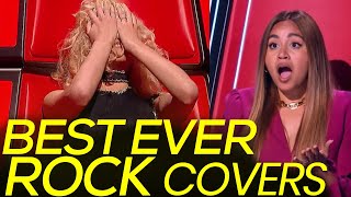 BEST ROCK COVERS OF ALL TIME | THE VOICE TOP 10 AUDITIONS