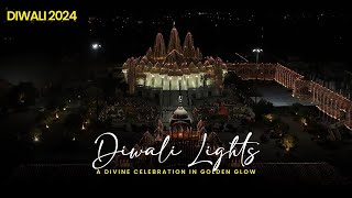 Diwali Lights 2024 at Bhuj Mandir | A Divine Celebration in Golden Glow