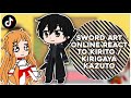 Sword Art Online React To Kirito / Kirigaya Kazuto || GachaReact