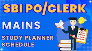 SBI PO/CLERK - MAINS | STUDY PLANNER \u0026 SCHEDULE | FOLLOW TO CRACK YOUR EXAMS | CRACK WITH JACK