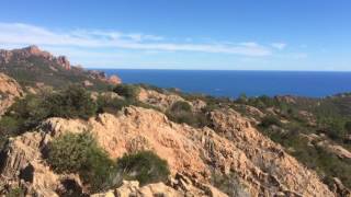 Panorama vue a 360° du drapeau du rastel d'Agay Var