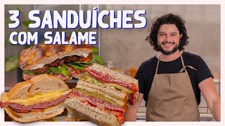 3 SANDUÍCHES COM SALAME | Mohamad Hindi